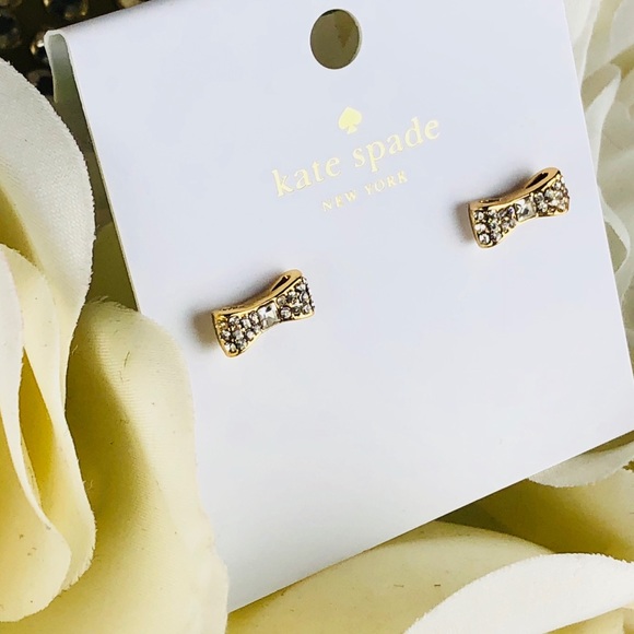 Kate Spade Ready Set Bow Rhinestone Earrings - Picture 3 of 5